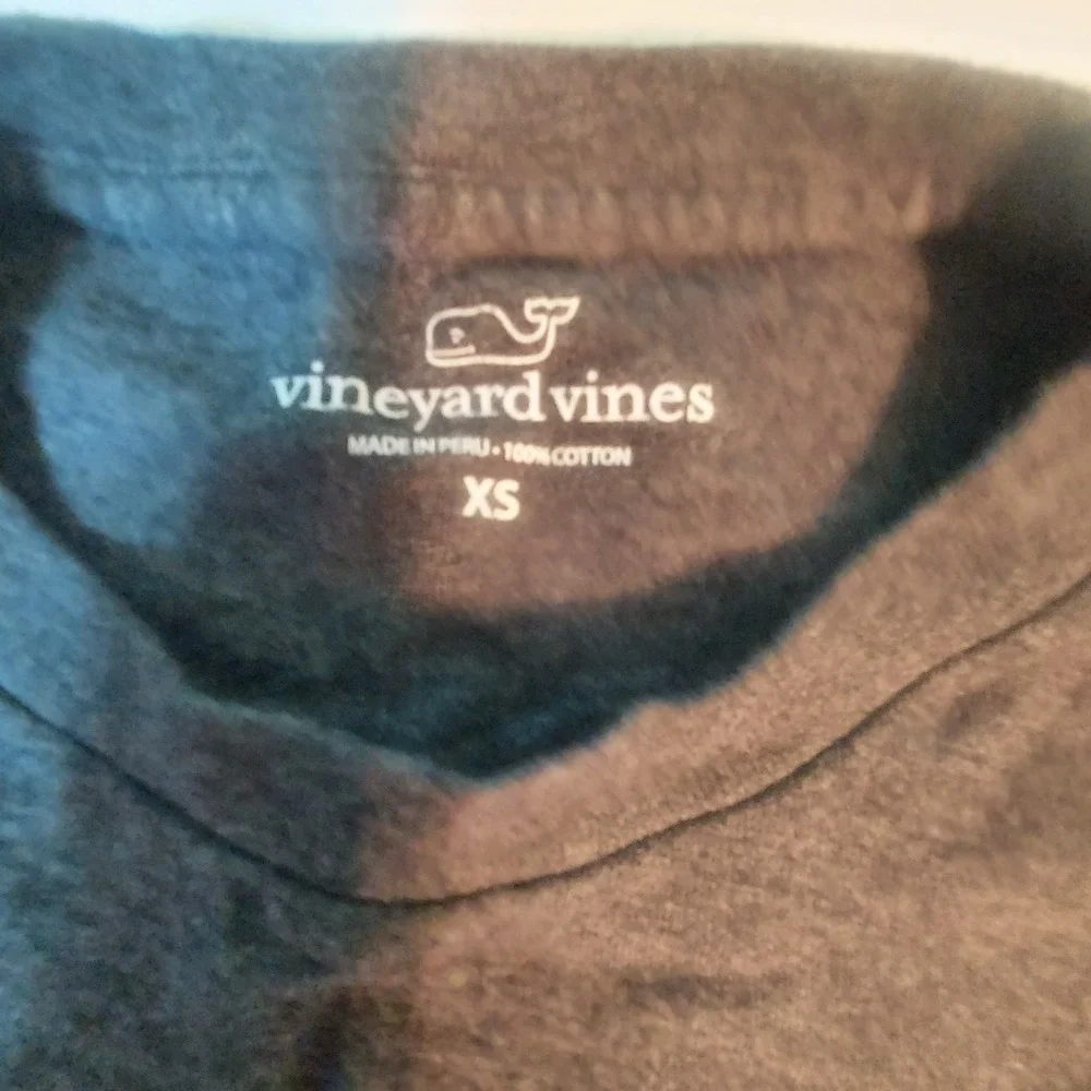 Vineyard Vines Long Sleeve Pullover T Shirt Gray Extra‎ Small XS 134578